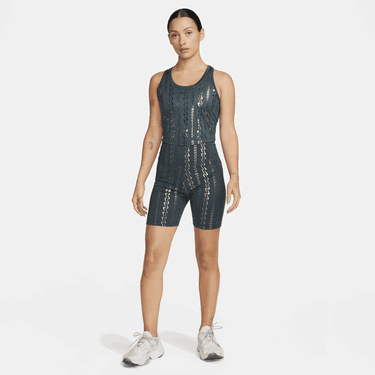 Tielko Nike Dri-FIT One Cropped Printed Tank Top Zelené | FB5591-328, 2