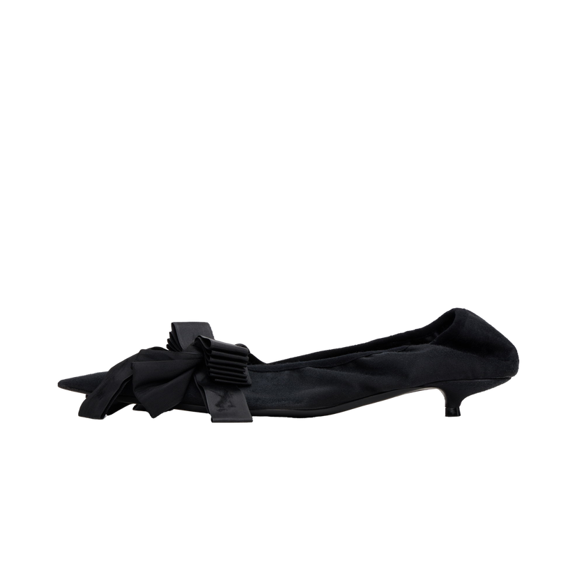 Tenisky a topánky Balenciaga Suede Bow Kitten Heel Pumps Čierna | 804338 W2H82