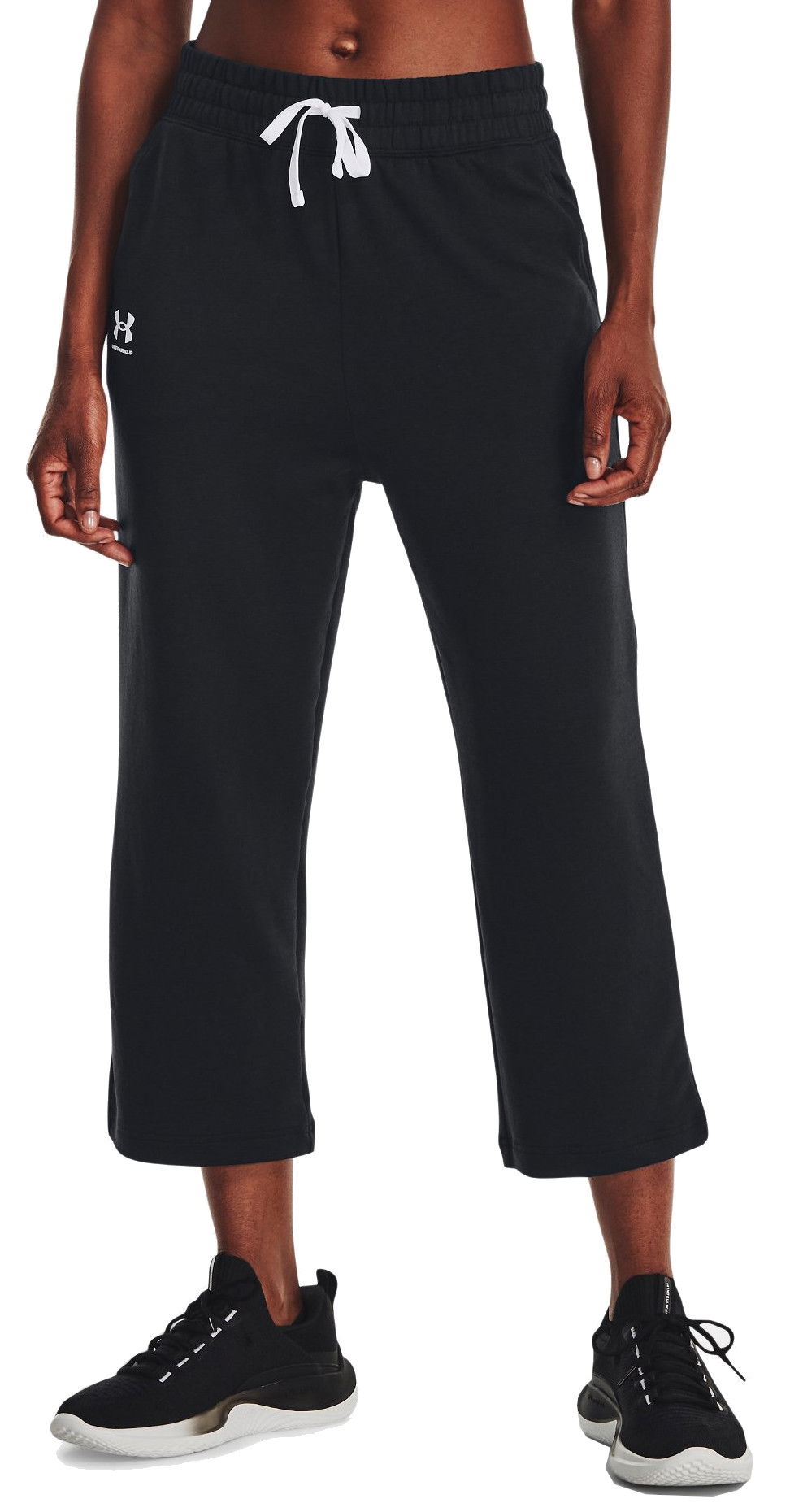 Tepláky Under Armour Rival Terry Flare Crop Pants Čierna | 1377000-001, 0