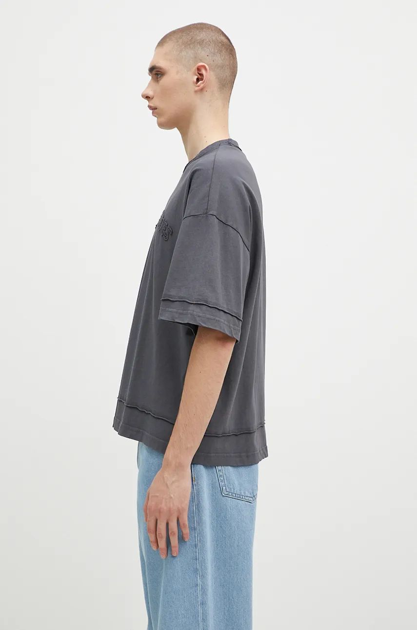 Tričká a tielka Alpha Industries Open Edge T-Shirt Šedá | 148505, 1