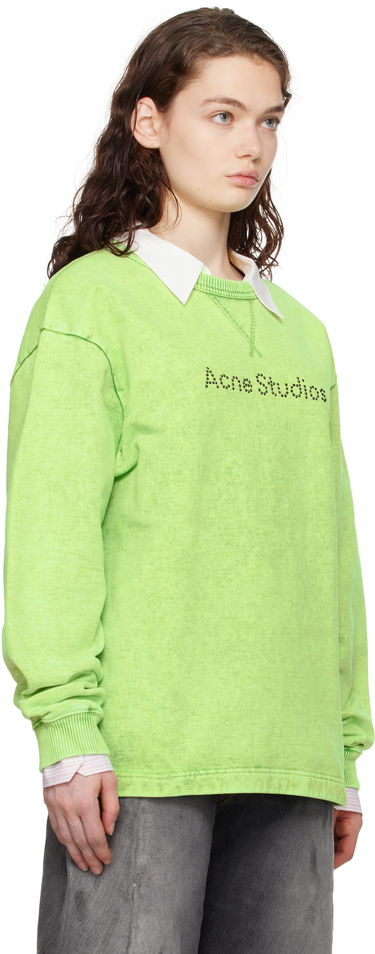 Sveter Acne Studios Acne Studios Logo Stud Sweatshirt Zelené | CI0190-, 1