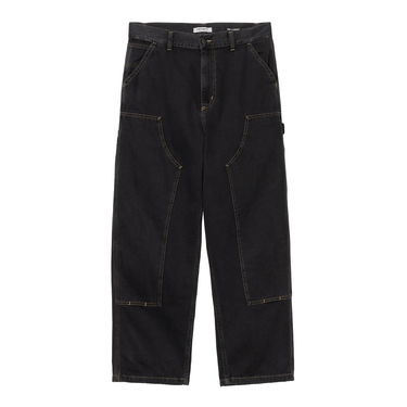 Cargo nohavice Carhartt WIP Double Knee Stone Washed Pants Čierna | I034229_9, 1