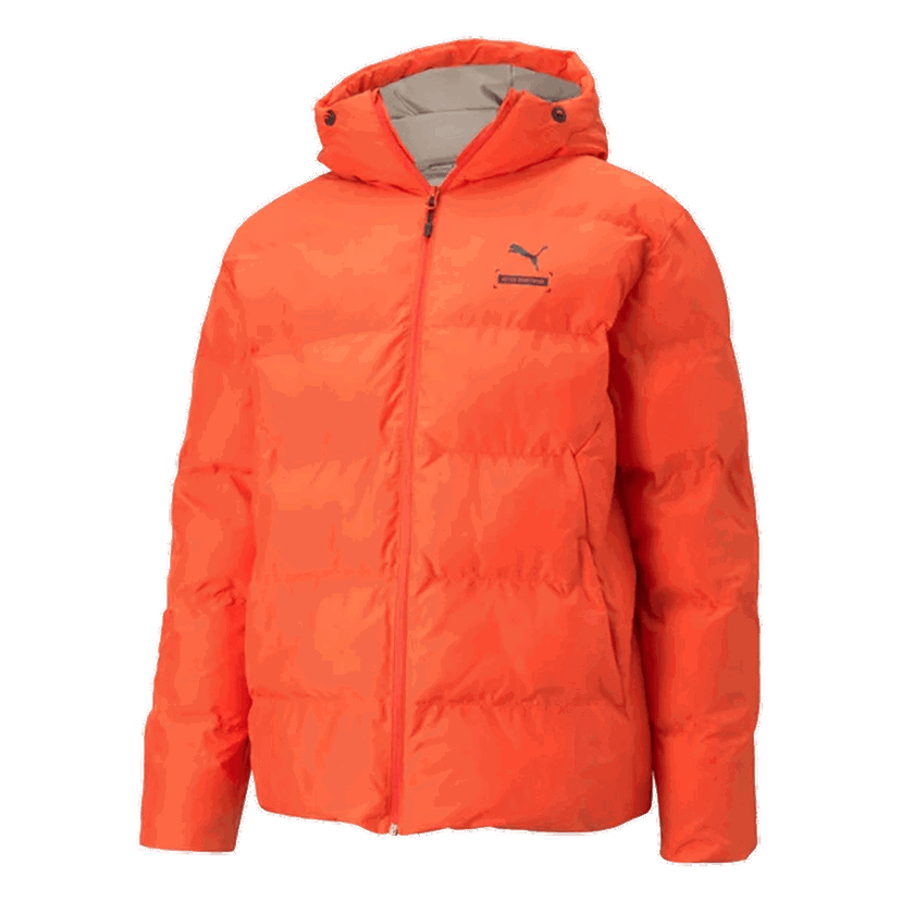 Prešívaná bunda Puma BETTER SPORTSWEAR Hooded Puffer Jacket Oranžová | 849331-26