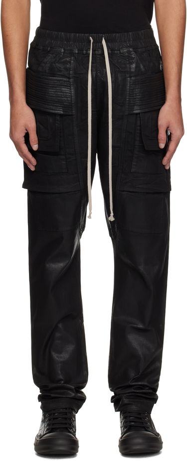 Cargo nohavice Rick Owens DRKSHDW Hollywood Creatch Denim Cargo Pants Čierna | DU01E3376 SCF, 0