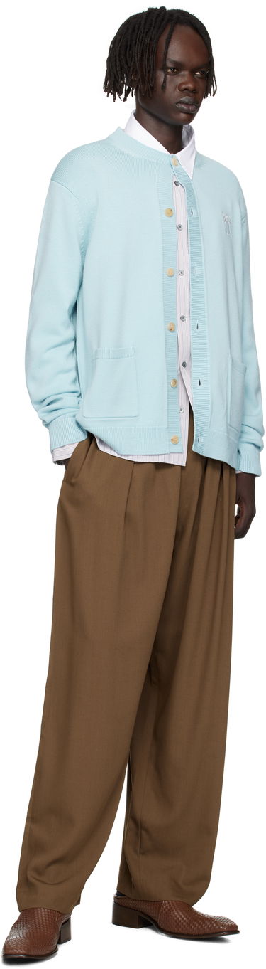 Sveter Acne Studios Acne Studios Crewneck Cardigan Modrá | B60385-, 3