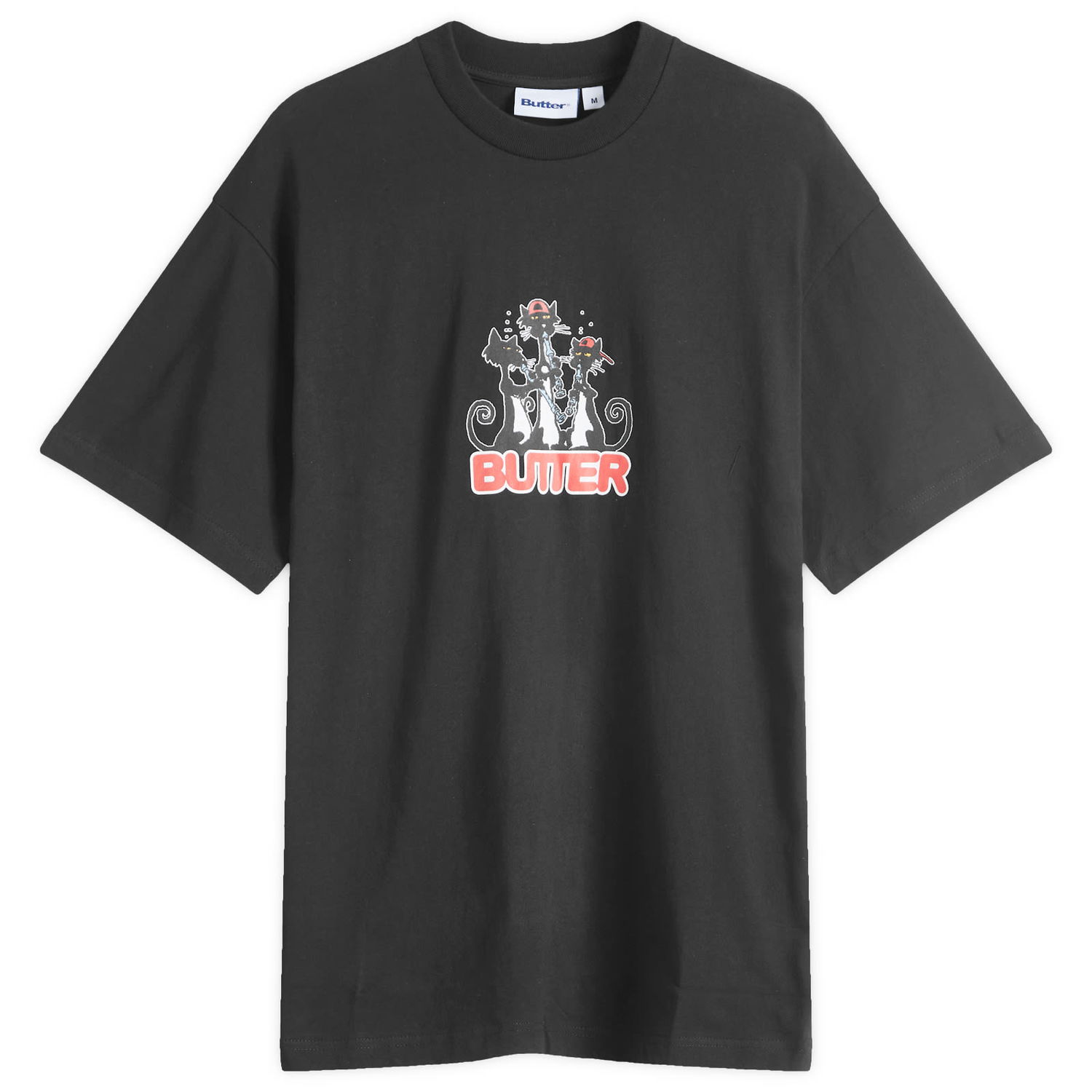 Tričko Butter Goods Cats Black T-Shirt Čierna | BGQ4240259-BLK, 0