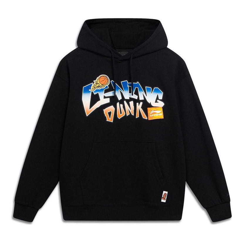 Mikina Li-Ning Hoops Cartoon Graphic Hoodie Čierna | AWDT551-4