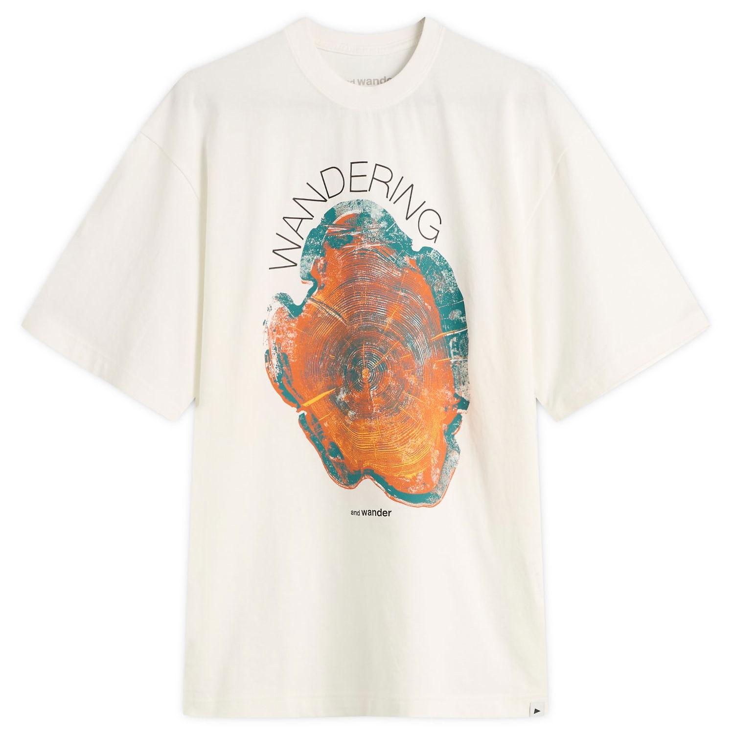 Tričko and wander Wandering Printed T-Shirt Biela | 5745284091-030, 1