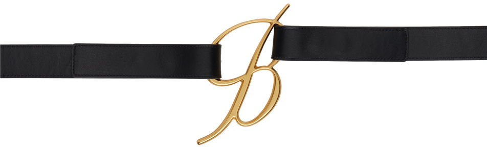 Opasok Blumarine Logo Buckle Leather Belt Čierna | P422W252A, 0