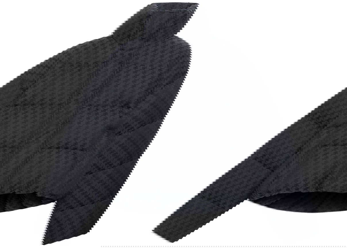 Prešívaná bunda Gucci Balenciaga x The Hacker Project Hacker BB Puffer Jacket Čierna | 681883TLO531269, 0