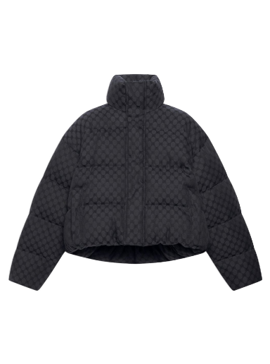 Prešívaná bunda Gucci Balenciaga x The Hacker Project Hacker BB Puffer Jacket Čierna | 681883TLO531269