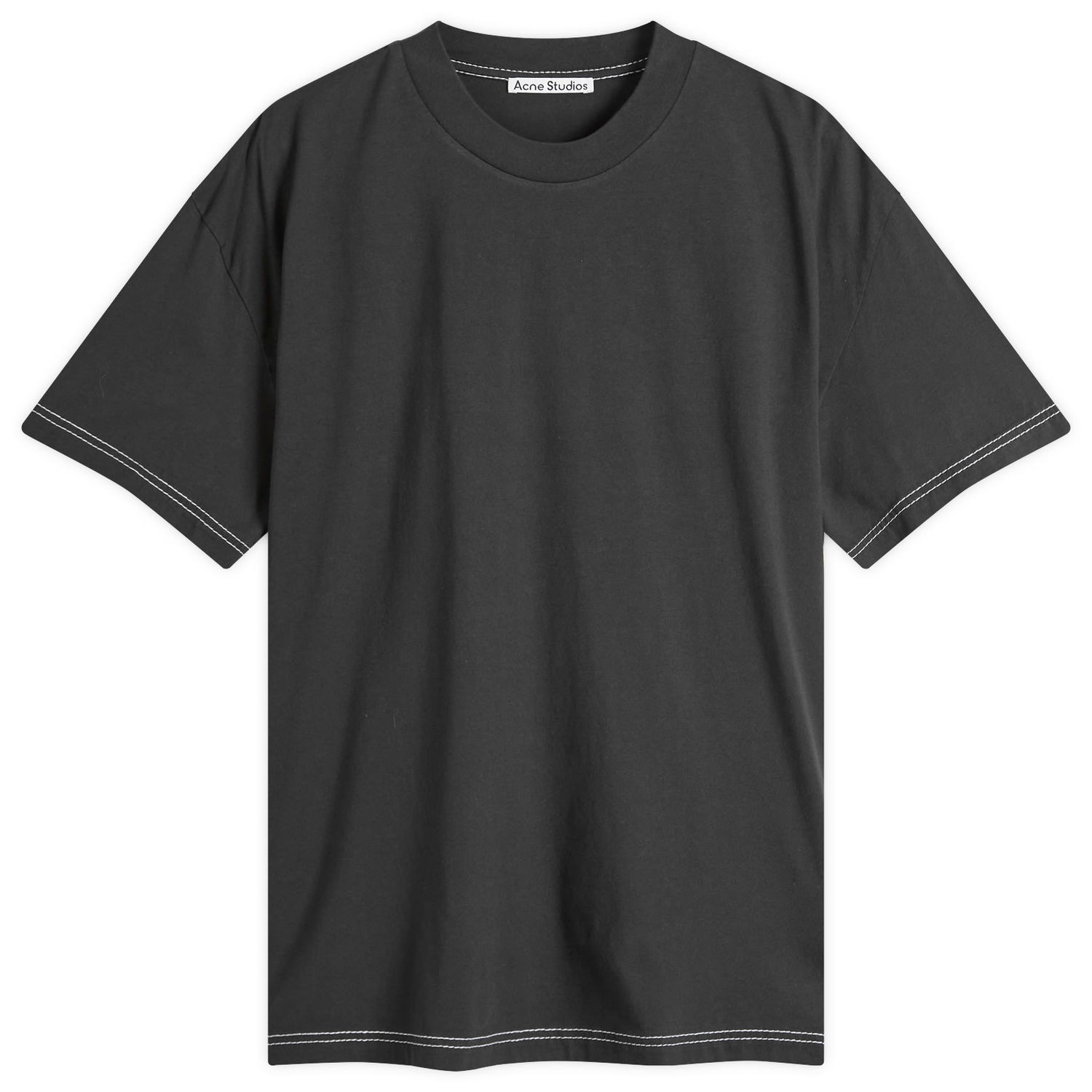 Tričko Acne Studios Acne Studios Eresa U Autograph Logo T-Shirt, Size X-Small Čierna | CL0388-BM0, 0