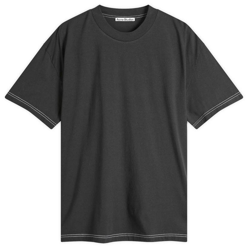 Tričko Acne Studios Acne Studios Eresa U Autograph Logo T-Shirt, Size X-Small Čierna | CL0388-BM0