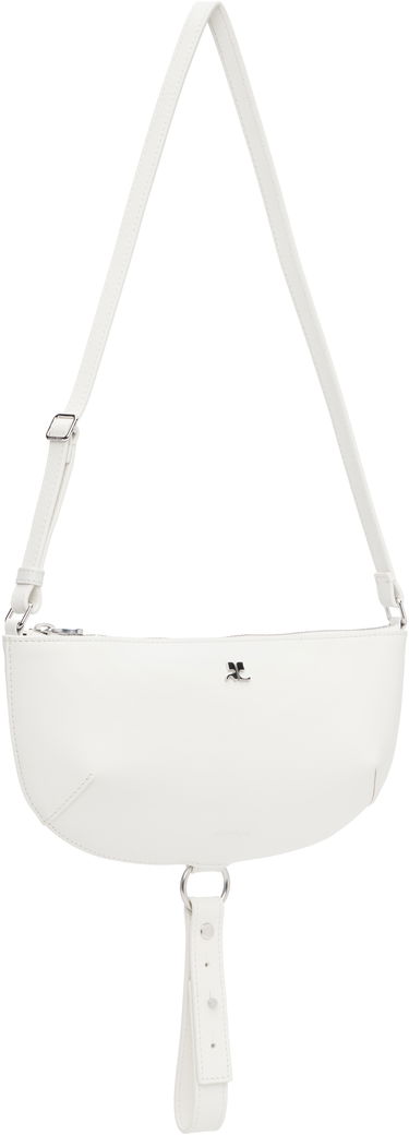 Taška cez rameno Courrèges Courrèges Holy Eclipse Leather Shoulder Bag Čierna | 325GSA190CR0065, 4