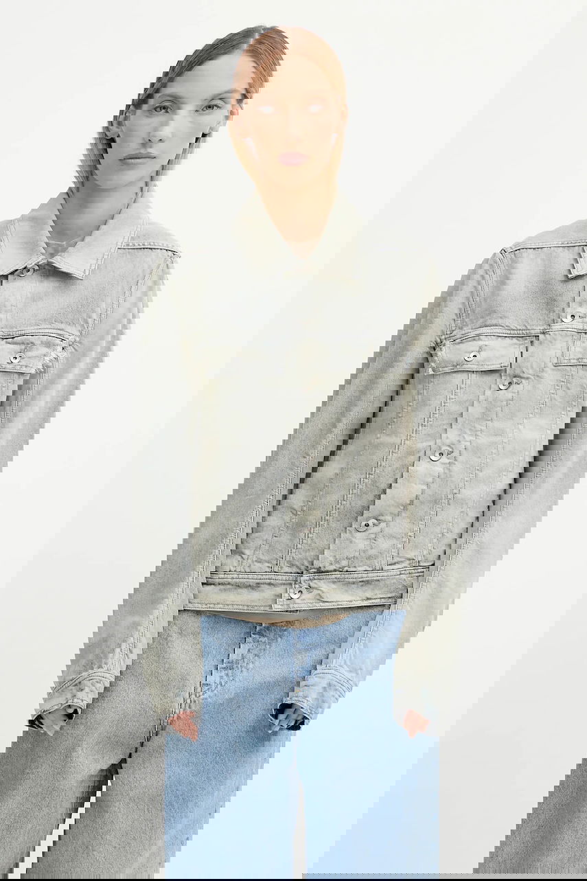 Bunda Rick Owens Rick Owens DRKSHDW Trucker Worker Denim Jacket Modrá | DS02E7701.DMP, 0