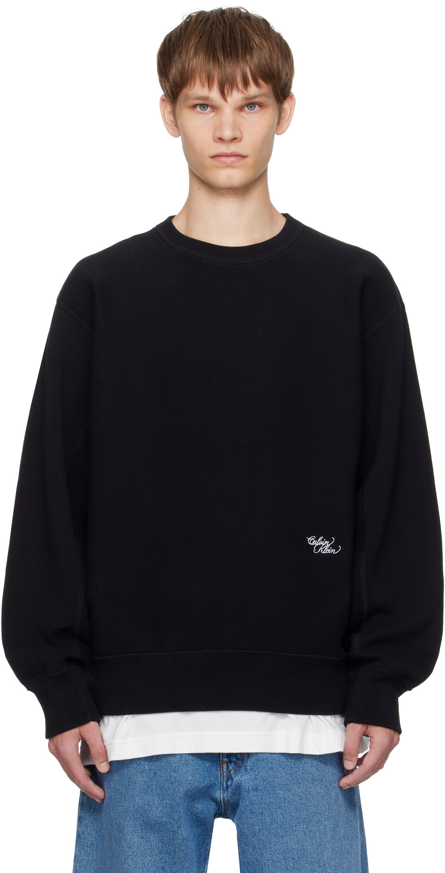 Sveter CALVIN KLEIN Calvin Klein Milano Knit Sweater Čierna | 81B325G, 0