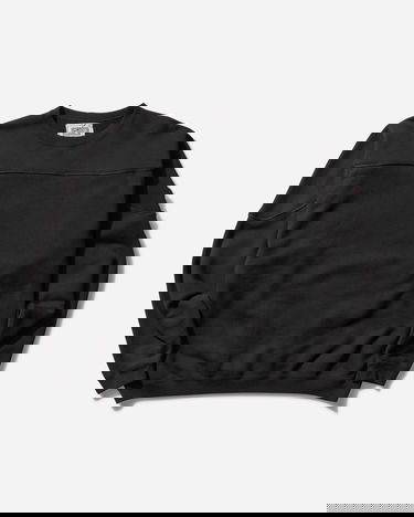 Sveter Cav Empt Cotton Track Crewneck Sweatshirt Čierna | CES27CS03 BLACK, 1