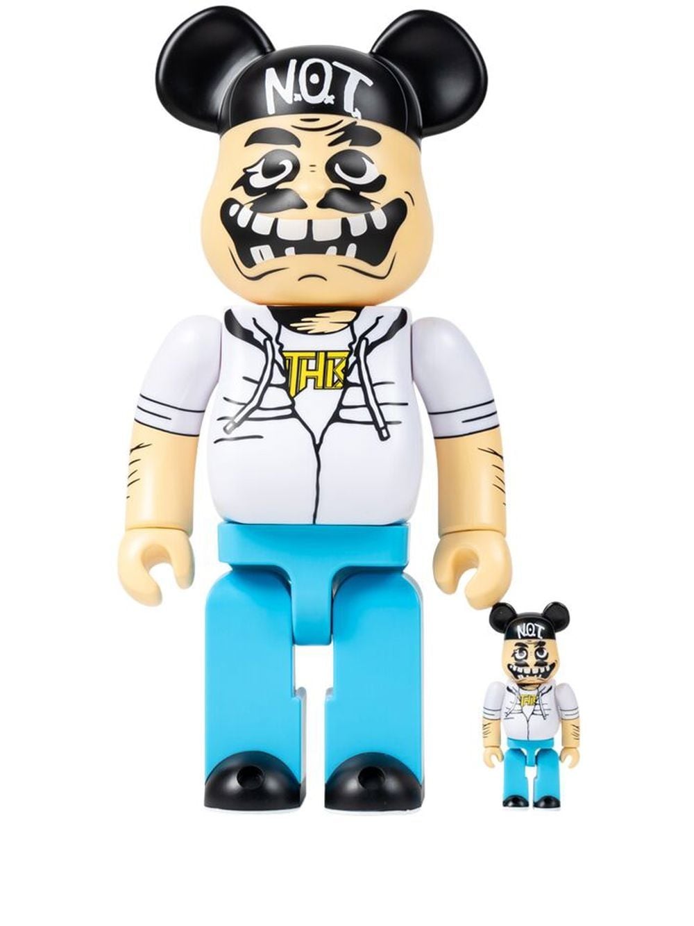Zberateľské Medicom Toy Anthrax "Notman" BE@RBRICK 100% and 400% figure set - White Tyrkysová | MEDI010019525271, 0