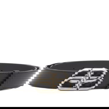 Opasok Balenciaga Men's BB Signature Logo Silver Belt in Black, Size 100 | END. Clothing Čierna | 771935-1CH0B-1000, 0