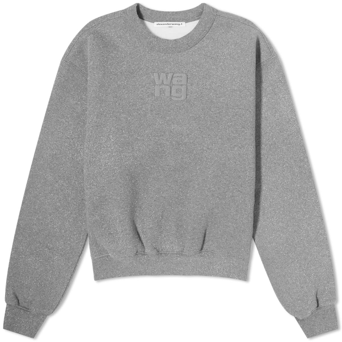 Mikina Alexander Wang Glitter Essential Terry Sweater Šedá | 4CC3231658-065, 0