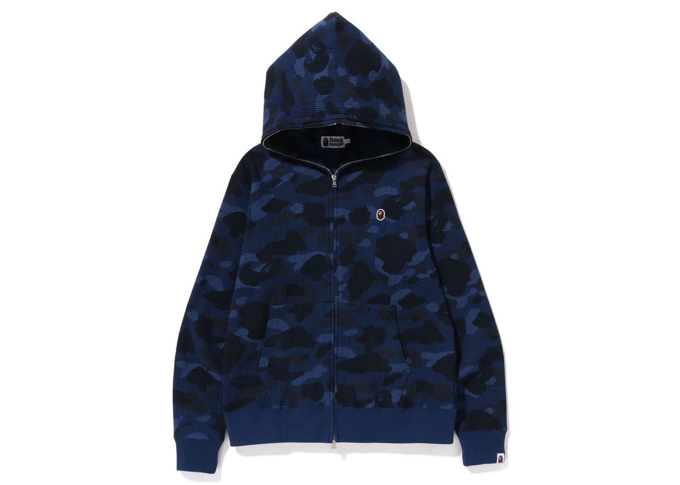 Mikina BAPE Color Camo Thermal Full Zip Hoodie Navy | 1J30-115-013, 0