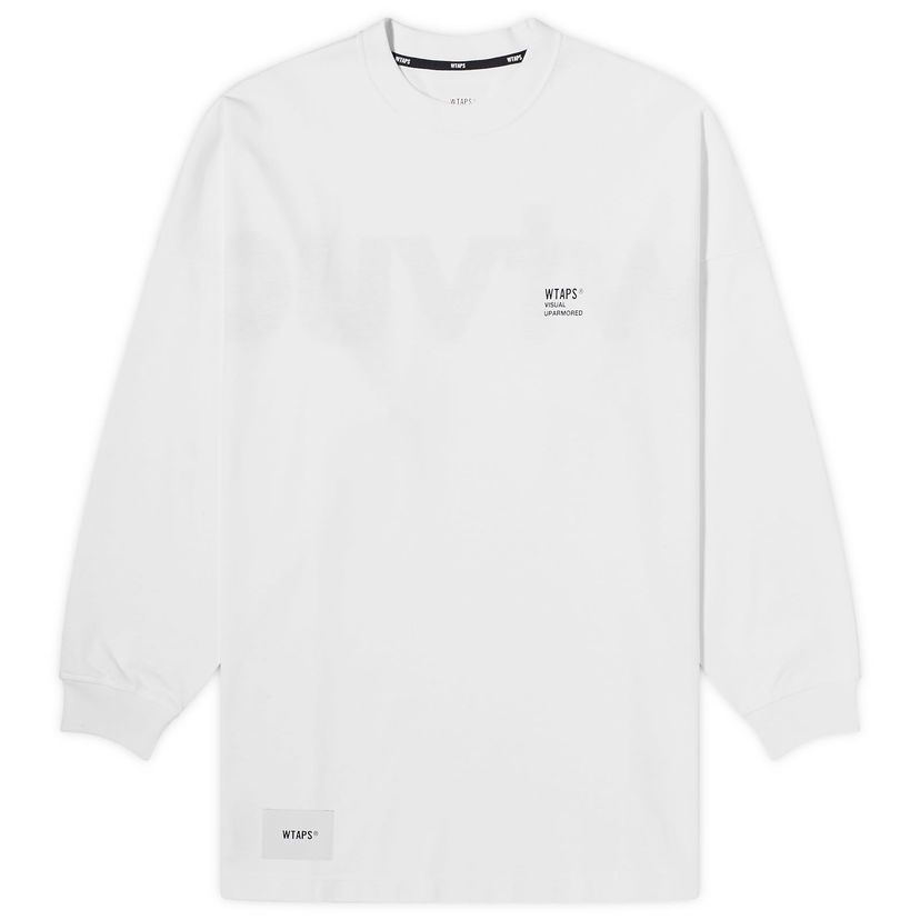 Tričko WTAPS 20 Long Sleeve Printed Šedá | 241ATDT-CSM20-WHT