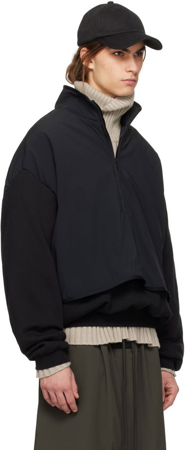 Mikina Fear of God Fear of God ESSENTIALS Mock Neck Pullover Čierna | 202SP244304F, 1
