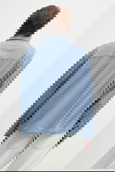 Bunda Barbour Durham Chambray Casual Jacket Regular Modrá | MCA1038, 2