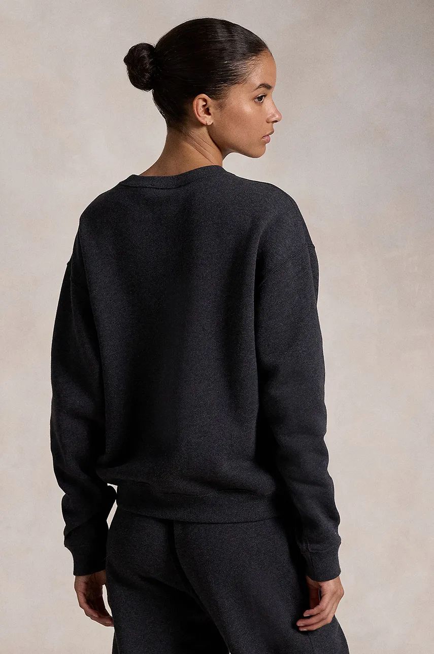 Sveter Polo by Ralph Lauren Fleece Sweatshirt Šedá | 211943006, 1