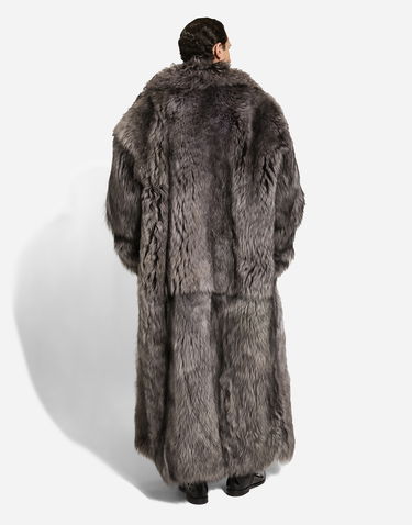 Kabáty Dolce & Gabbana Shearling Coat Gray Šedá | G049VLFUP88N4032, 2