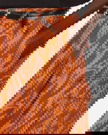 Cargo nohavice ERL Flame Print Cargo Pants Oranžová | ERL08P006 1, 5
