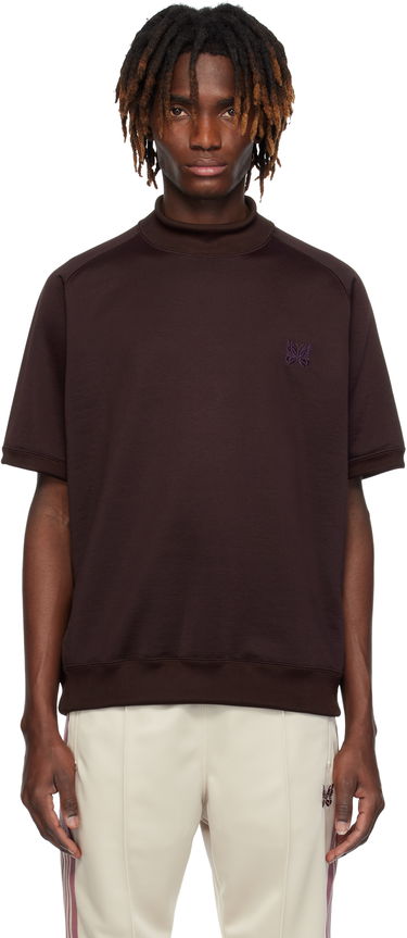 Sveter Needles Needles Mock Neck T-Shirt Hnedá | QV339, 0
