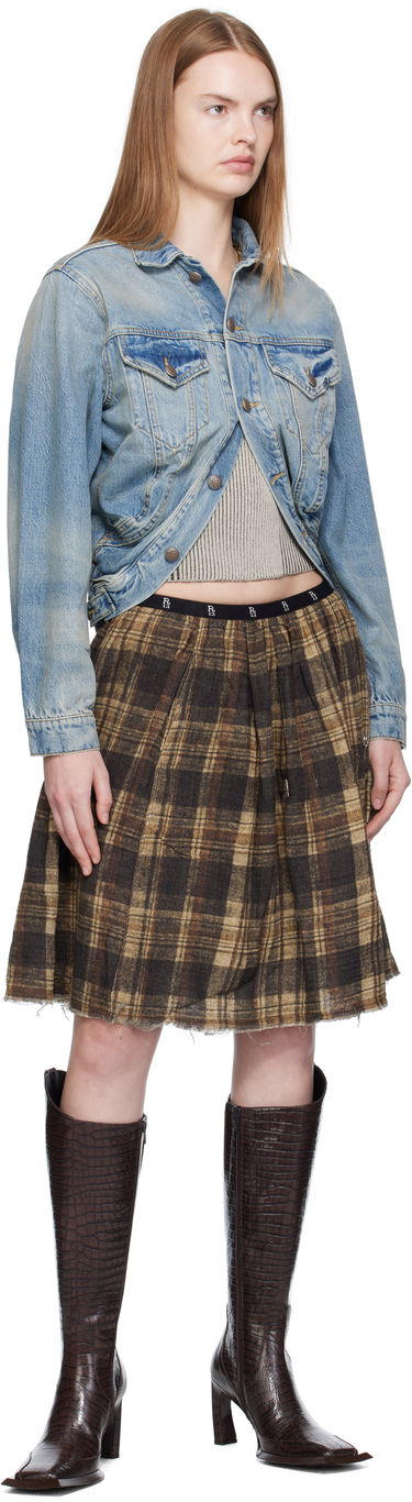 Bunda R13 R13 Wrap Around Trucker Jacket Modrá | R13WD182-D343A, 3