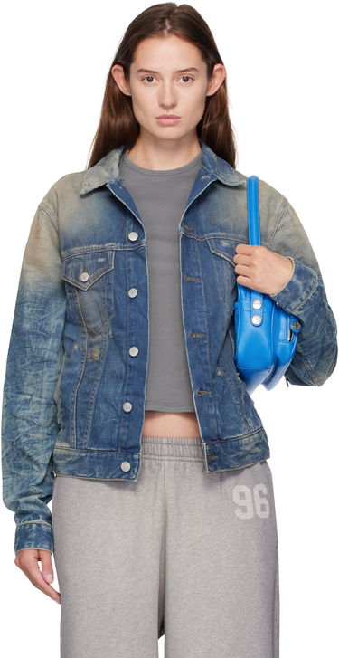 Bunda Acne Studios Acne Studios Distressed Denim Jacket Modrá | C90196-, 0