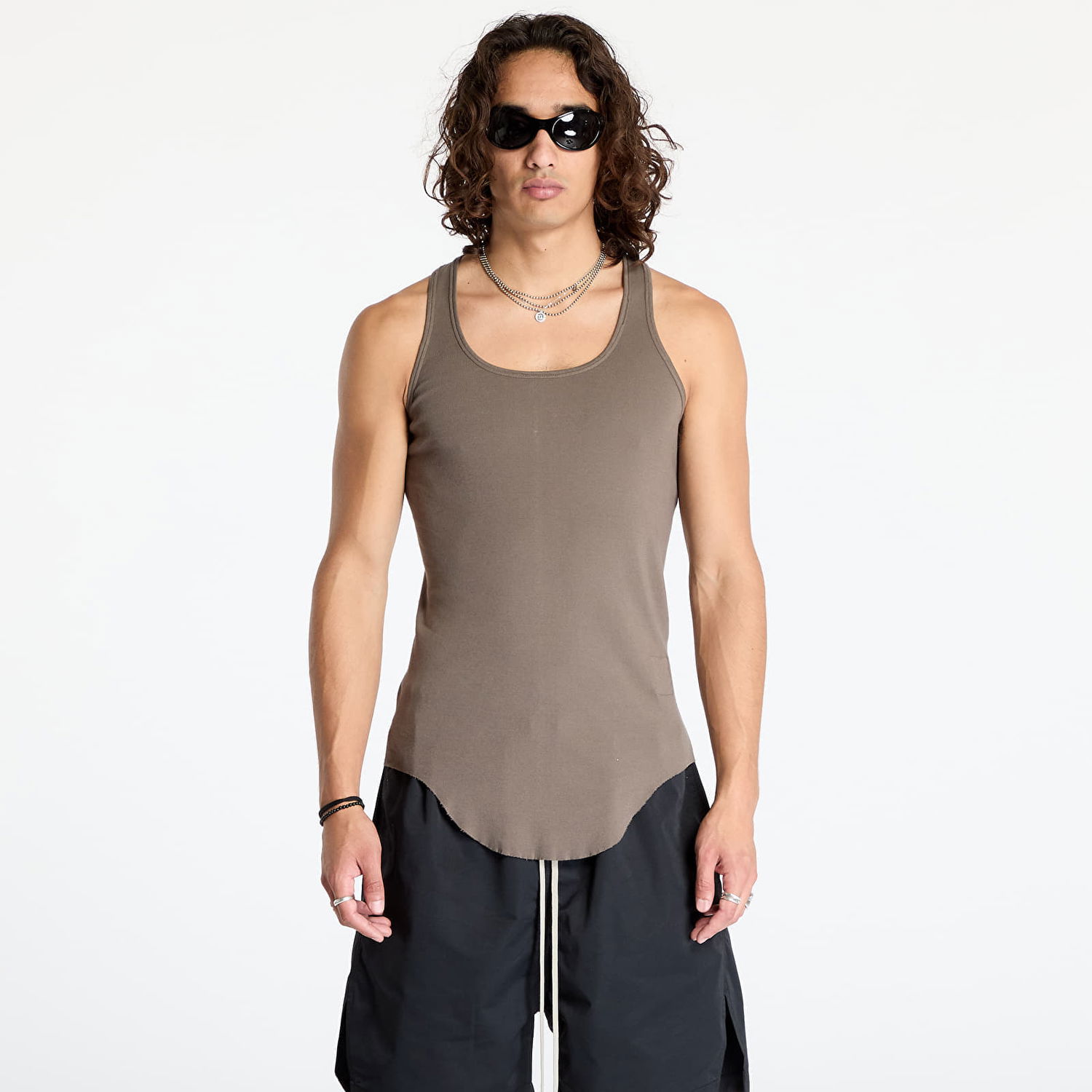 Tielko Rick Owens DRKSHDW Knit Drk Tank Top Dust Béžová | DU02D2152 RN 34, 0