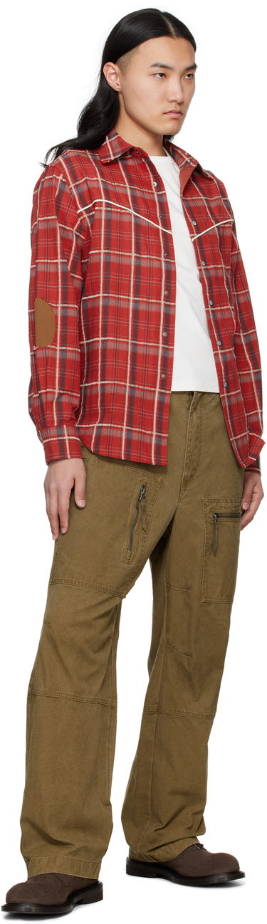 Košeľa Andersson Bell Andersson Bell Noah Patch Check Shirt Červená | atb1238m, 3