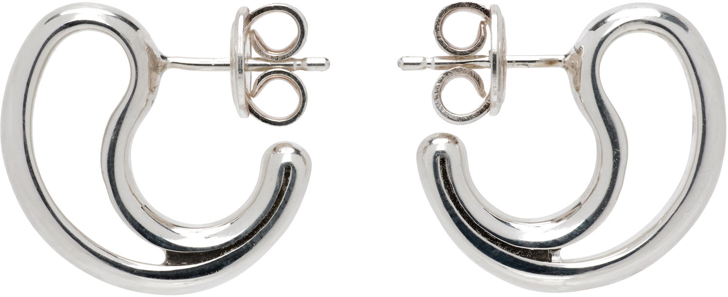 Náušnice Bottega Veneta Small Silver Frills Earrings Metalická | 804846 V5070, 0