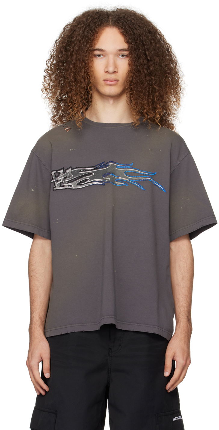 Tričko We11done Printed T-Shirt Šedá | WD-TT0-24-751-U-CH, 0