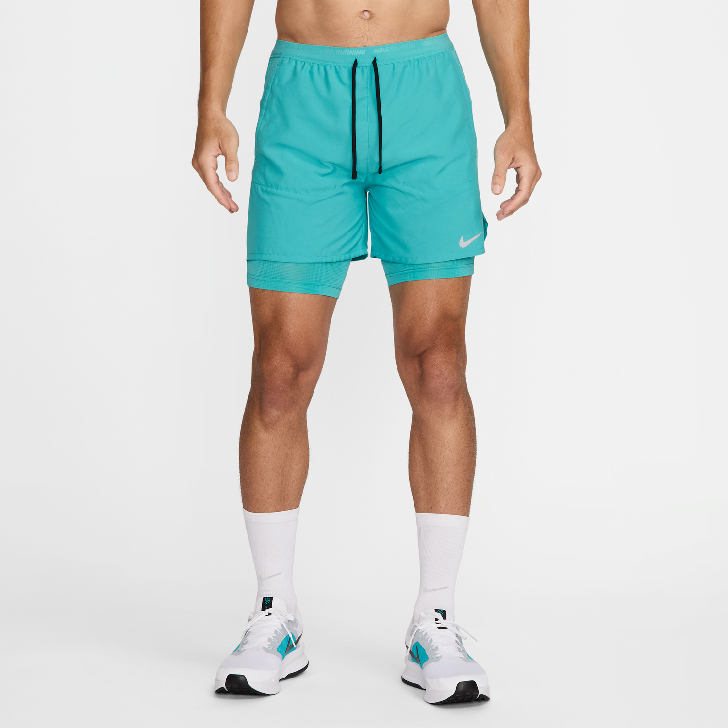 Šortky Nike 5" Stride Dri-FIT Hybrid Running Shorts Tyrkysová | DM4757-345, 1