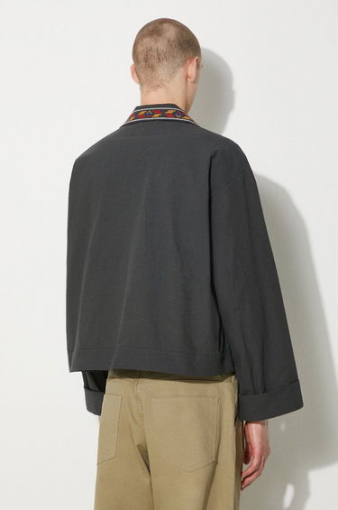 Bunda Neighborhood NEIGHBORHOOD GT Embroidery Oversize Jacket Šedá | 241AQNH.JKM04, 2