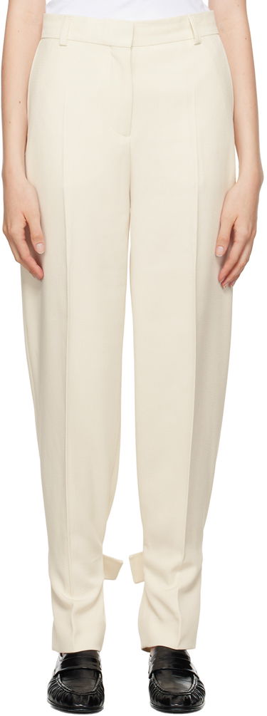 Nohavice TOTEME TOTEME Buckled Slouch Trousers Béžová | 244-WRB0213-FB0315, 0