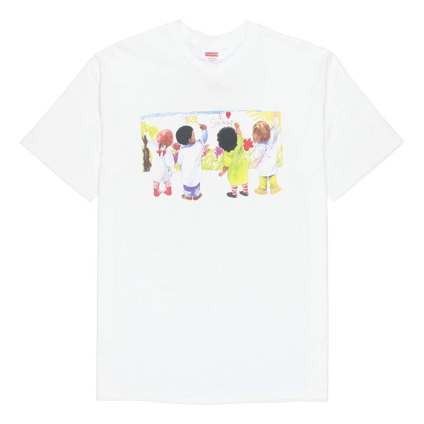 Tričko Supreme Short Sleeve Kids Graffiti T-Shirt Biela | SUP-SS19-264