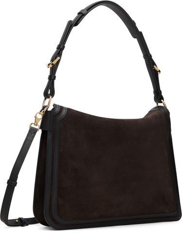 Taška cez rameno LANVIN Compagnon Asymmetrical Bag Hnedá | LW-BGLRMM-NUCA-H25, 2