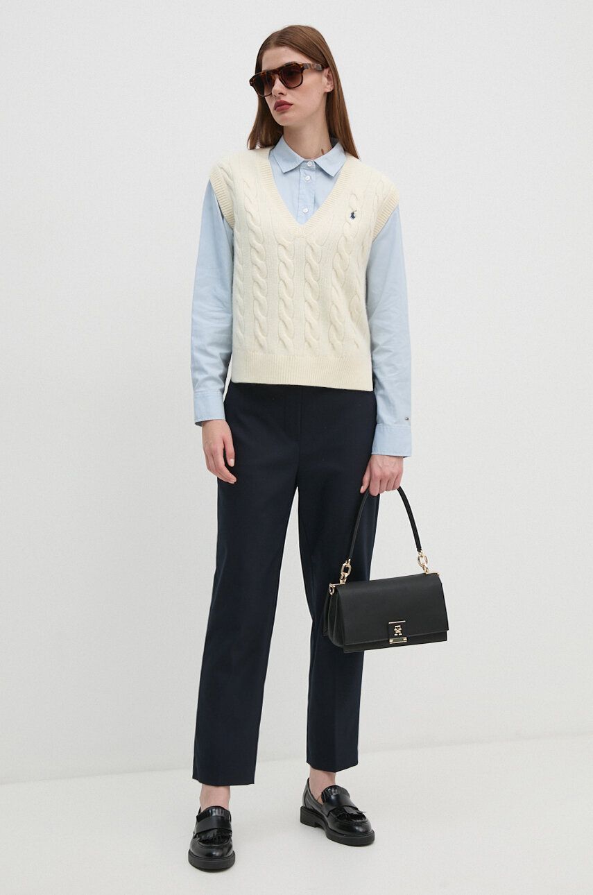 Vesta Polo by Ralph Lauren Cable Knit Vest Béžová | 211949994, 1
