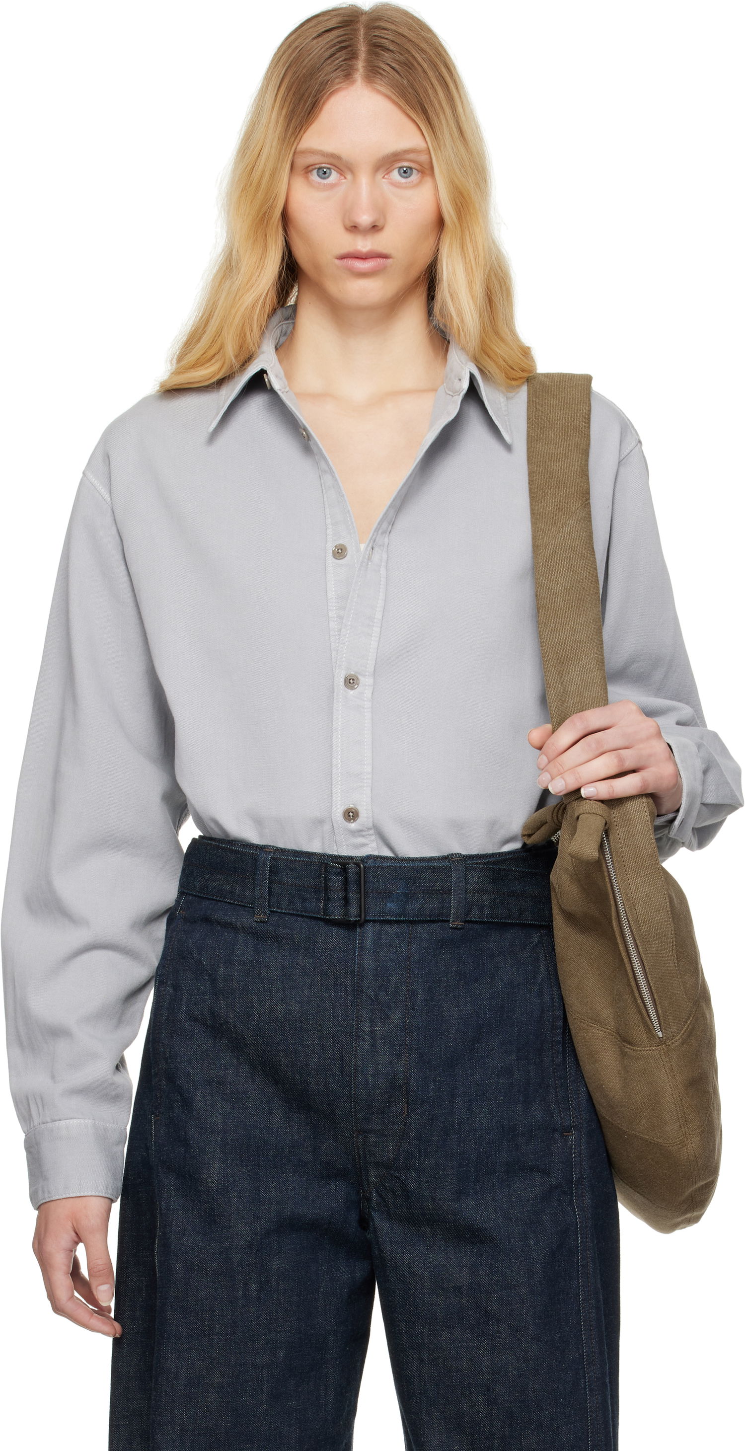 Košeľa LEMAIRE Lemaire Relaxed Shirt Šedá | SH1160 LD1037, 0