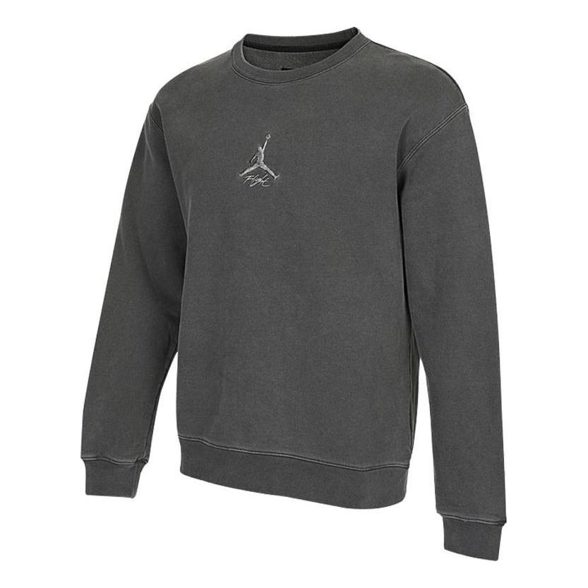 Sveter Jordan Air Jordan Embroidered Logo Fleece Sweatshirt Šedá | DO2308-011, 0