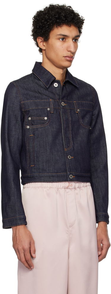 Bunda Jean Paul Gaultier Jean Paul Gaultier 'The Inverted' Cropped Denim Jacket Modrá | 25/33-F-VE089-D019-55, 1