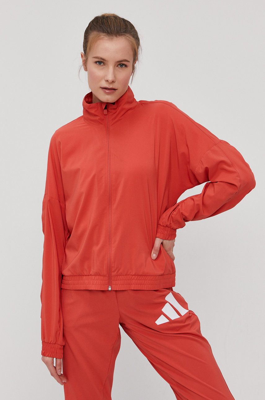 Vetrovka adidas Performance 3-Bar Logo Warm-up Sports Jacket Oranžová | GL0694, 0