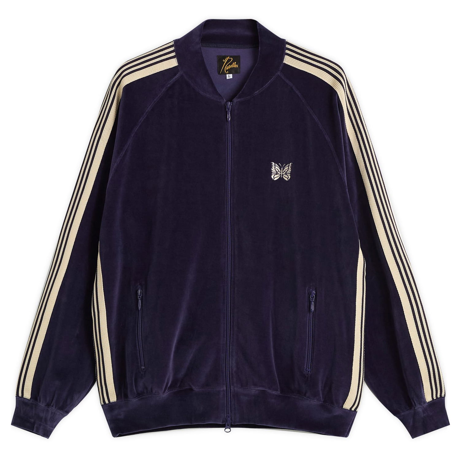 Bomber bunda Needles Needles Velour Rib Collar Track Jacket, Size Small Fialová | RW323-A, 1