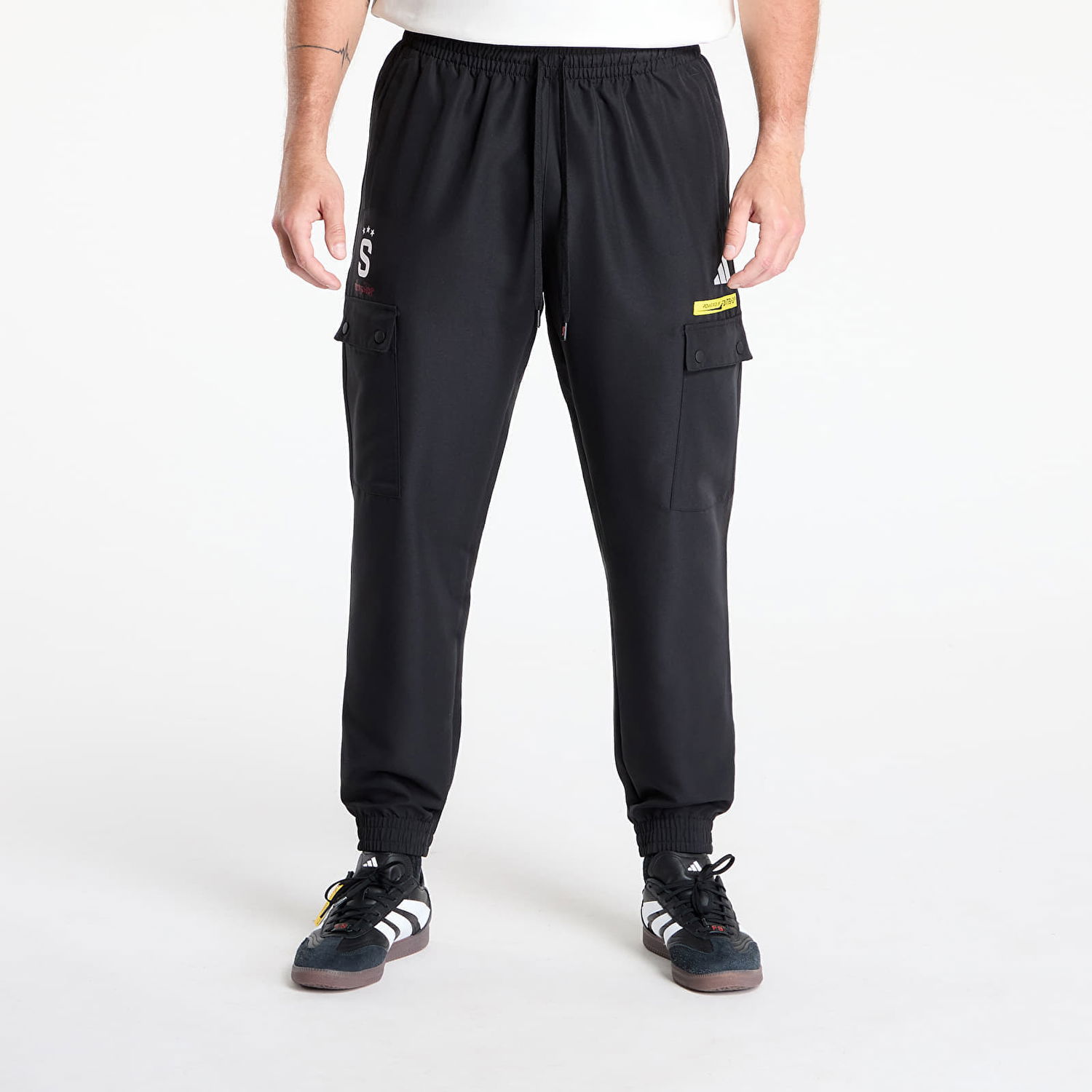 Cargo nohavice adidas Performance Footshop x Sparta Windbreaker Cargo Pants Čierna | FTSHP_497, 0